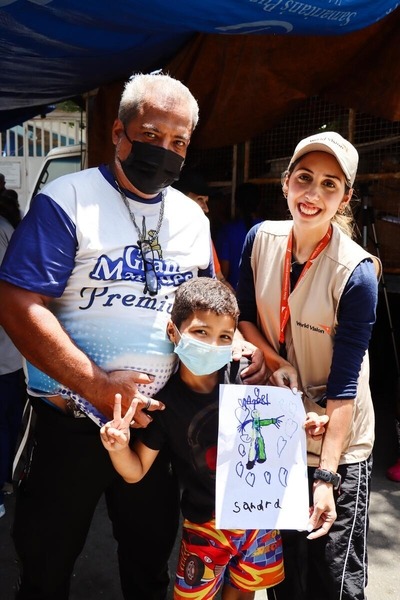 Distribuição de ajuda emergencial na Venezuela